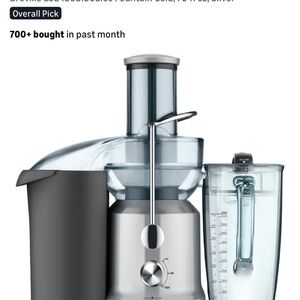 Breville Silver Juicer with Black Accents